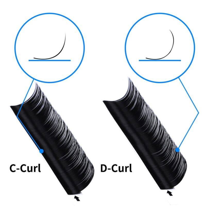 C/D Curl Faux Eyelashes 16 Rows Set Makeup Products