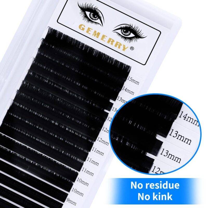 C/D Curl Faux Eyelashes 16 Rows Set Makeup Products