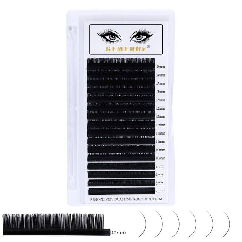 C/D Curl Faux Eyelashes 16 Rows Set Makeup Products