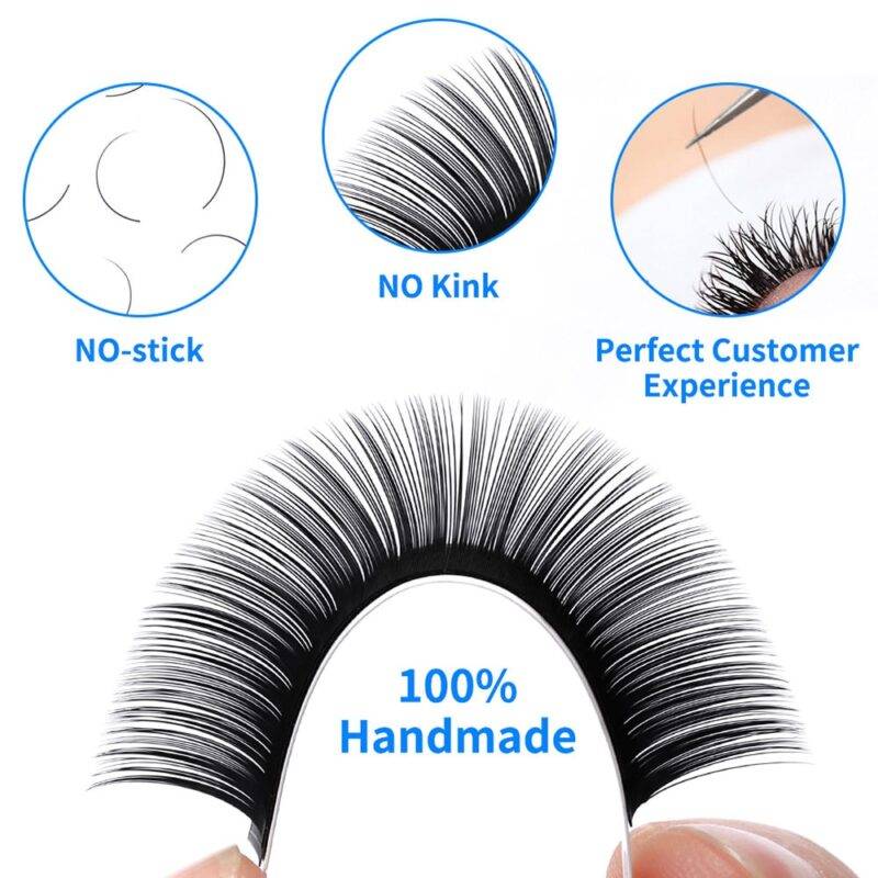 C/D Curl Faux Eyelashes 16 Rows Set Makeup Products