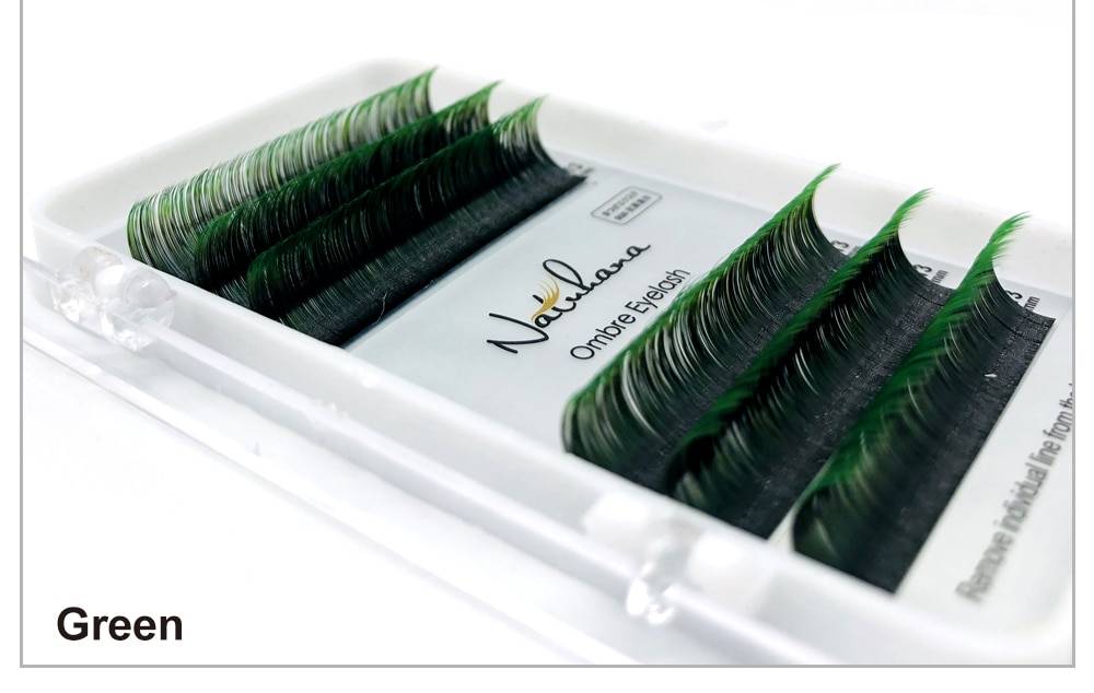 Ombre Eyelashes 6 Rows Set