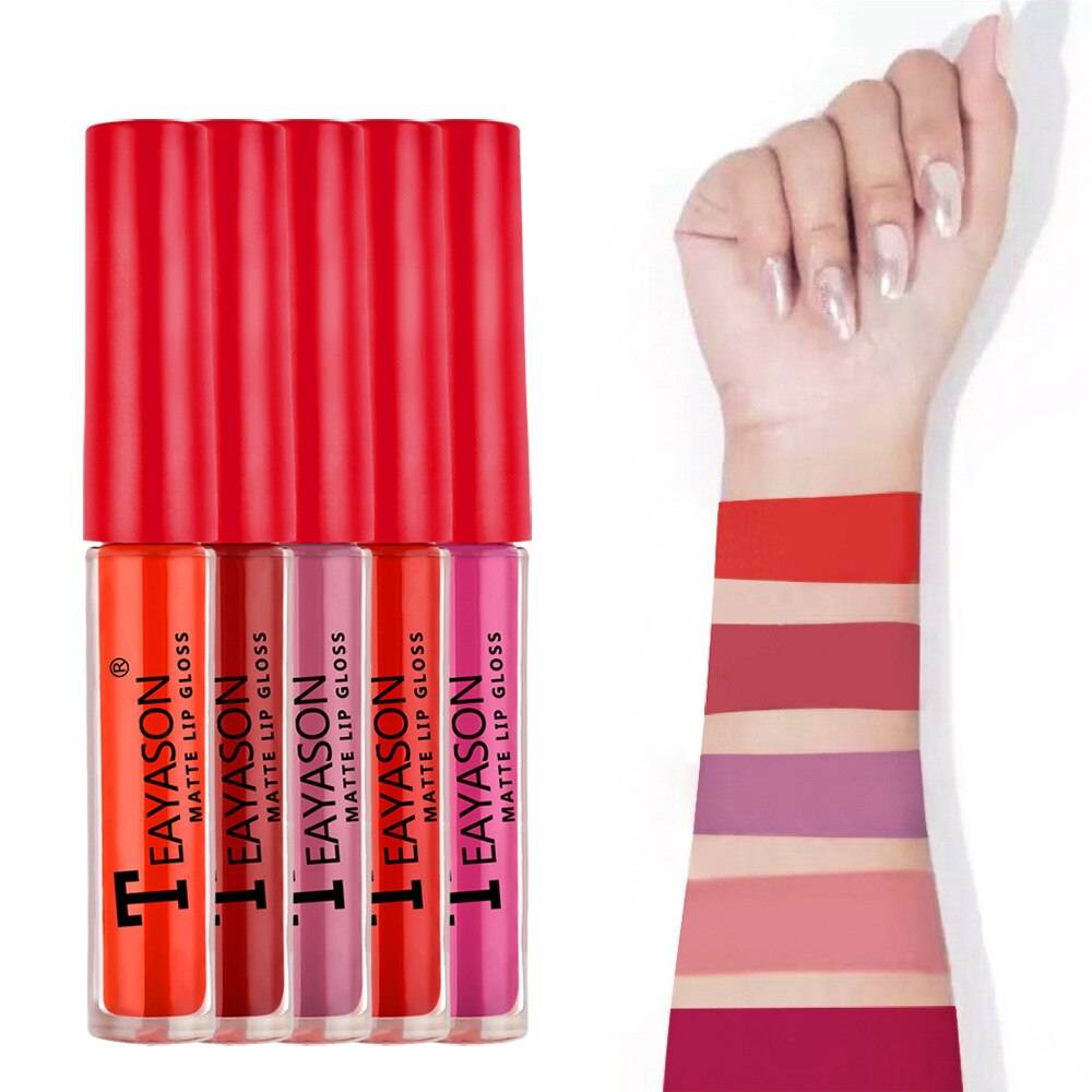 Velvet Waterproof Lipstick 5 Pcs Set