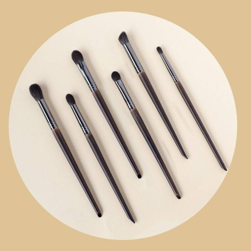 Ultra Soft Goat Hair Eye Makeup Brushes 6 Pcs Set Makeup Products